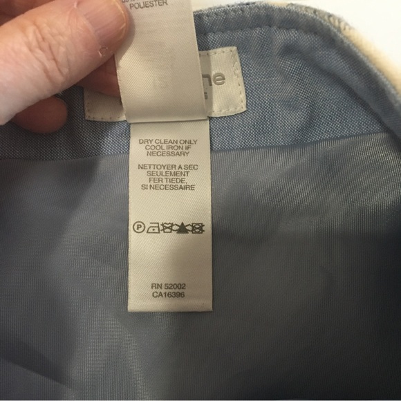 Liz Caiborne Womens Skirt 12 Nordic Blues Wool Blend Buckles Academia Wrap NWT - Picture 8 of 12